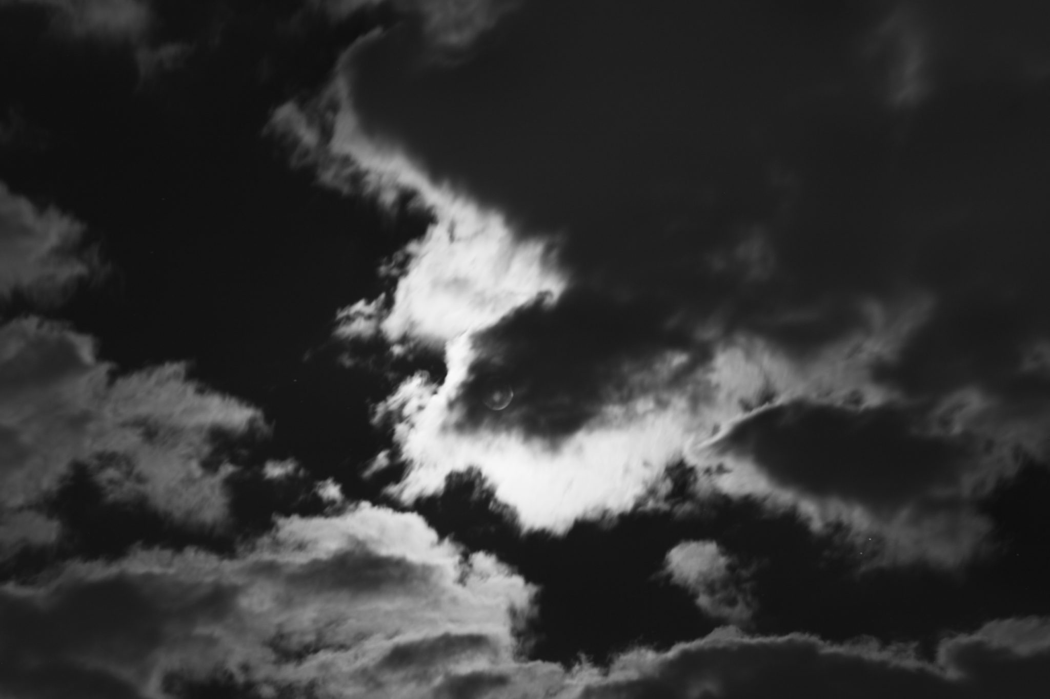 schwarz weiß mond