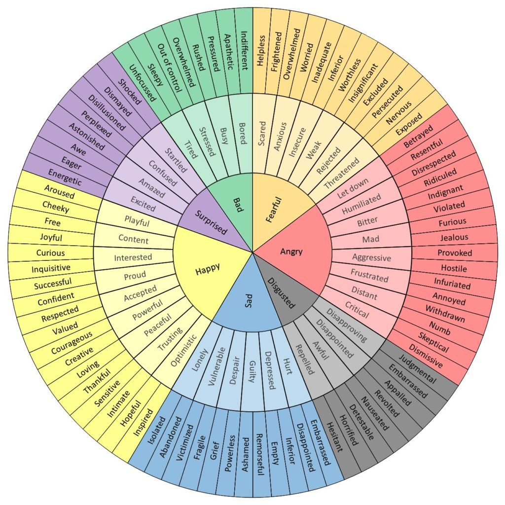 Yaay, welcome to our ride on the feelings wheel!